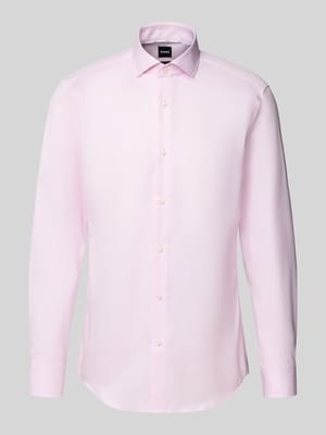 Slim fit zakelijk overhemd met kentkraag Shop The Look MANNEQUINE