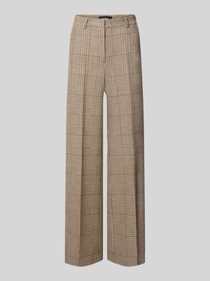 wide leg wijdte broek met mix van viscose en wol model 'ALEXIS' Shop The Look MANNEQUINE