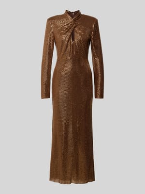 Maxikleid mit Allover-Ziersteinbesatz Shop The Look MANNEQUINE