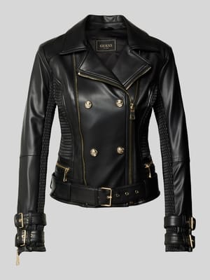 Biker-Jacke mit Reißverschlusstaschen Modell 'MYLA' Shop The Look MANNEQUINE