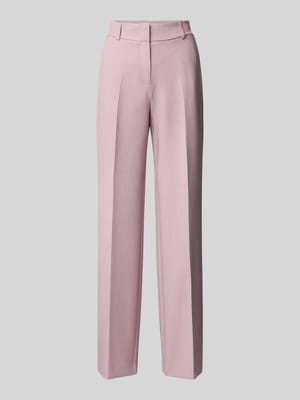 Regular fit stoffen broek met persplooien, model 'Rita' Shop The Look MANNEQUINE