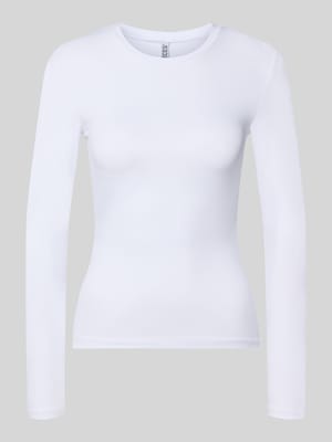 Slim Fit Langarmshirt mit Rundhals-Ausschnitt Modell 'LULA' Shop The Look MANNEQUINE