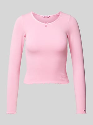 Longsleeve mit Schleifen-Detail Shop The Look MANNEQUINE