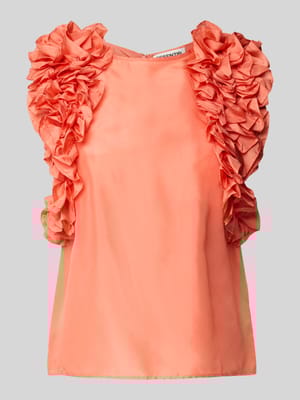 Regular fit blouseshirt met ruches, model 'Honour' Shop The Look MANNEQUINE