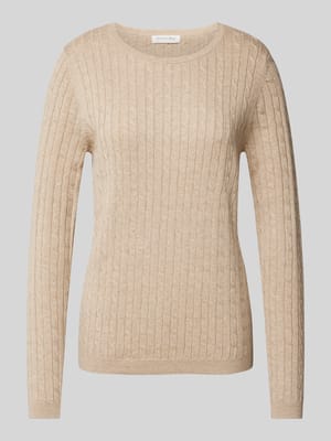 Gebreide pullover met kabelpatroon Shop The Look MANNEQUINE