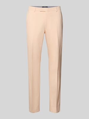 Spodnie materiałowe o kroju straight fit z mieszanki wiskozy, model 'Blayr' Shop The Look MANNEQUINE