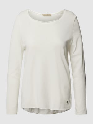 Longsleeve mit Label-Applikation Shop The Look MANNEQUINE