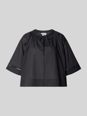 Kort boxy fit blouse met vetersluiting Shop The Look MANNEQUINE