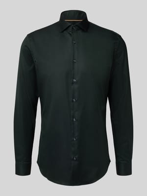 Slim Fit Businesshemd aus Baumwolle mit Haifischkragen Shop The Look MANNEQUINE