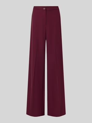wide leg stoffen broek met knoopsluiting Shop The Look MANNEQUINE
