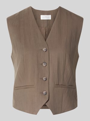 Kamizelka o kroju regular fit z dekoltem w serek Shop The Look MANNEQUINE