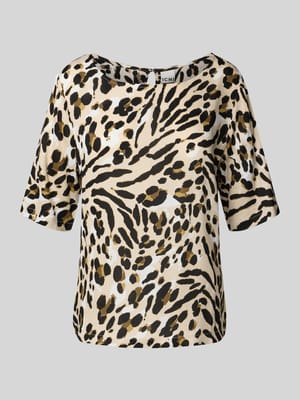 Regular Fit Bluse mit Rundhalsausschnitt Modell 'MARRAKECH' Shop The Look MANNEQUINE