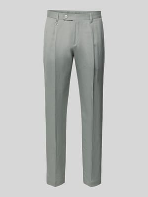 Regular Fit Leinenhose mit Bundfalten Shop The Look MANNEQUINE