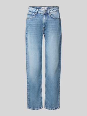 Jeansy o kroju straight fit z mieszanki bawełny Shop The Look MANNEQUINE