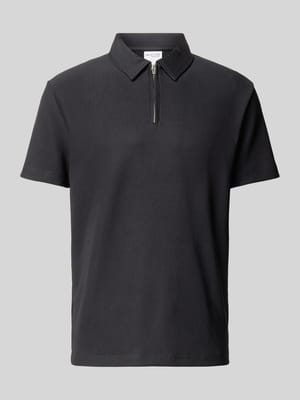 Relaxed Fit Poloshirt in Ripp-Optik Shop The Look MANNEQUINE