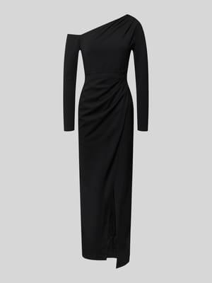 Abendkleid im One-Shoulder-Look mit Raffungen Shop The Look MANNEQUINE