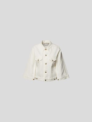 Jeansjacke mit Brand-Detail Shop The Look MANNEQUINE