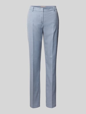 Stoffen slim fit broek met structuurpatroon Shop The Look MANNEQUINE