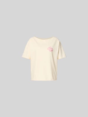 T-Shirt mit Statement-Stitching Shop The Look MANNEQUINE