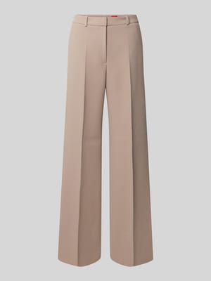 Wide leg stoffen broek met viscose, model 'HASMINA' Shop The Look MANNEQUINE