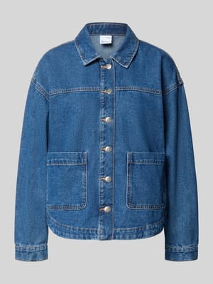 Oversized shirt met lange mouwen van katoenmix model 'JAMIE' Shop The Look MANNEQUINE