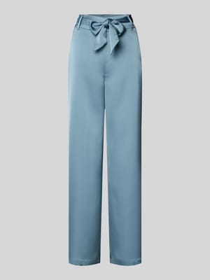 Hose mit weitem Bein und Bindegürtel Shop The Look MANNEQUINE