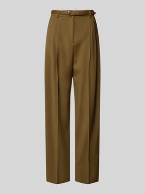 Wide Leg Hose aus reiner Schurwolle Shop The Look MANNEQUINE