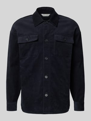 Regular Fit Hemdjacke aus Cord Modell 'MYLES' Shop The Look MANNEQUINE