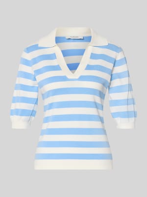 Koszulka polo o kroju slim fit z mieszanka wiskozy model 'Morla' Shop The Look MANNEQUINE