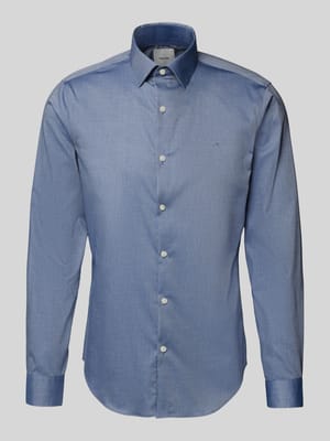 Slim fit zakelijk overhemd met kentkraag Shop The Look MANNEQUINE