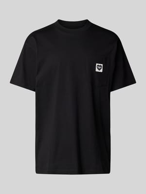 T-shirt met labeldetail Shop The Look MANNEQUINE