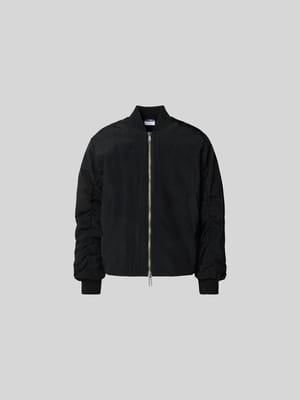 Bomberjacke mit gerippten Abschlüssen Shop The Look MANNEQUINE