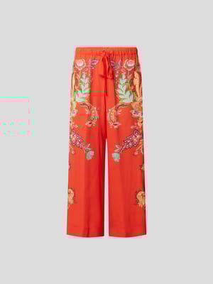 Stoffhose mit Allover-Muster Shop The Look MANNEQUINE