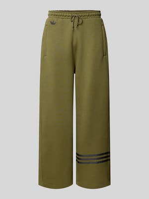 Wide fit sweatpants met logo-applicatie, model 'LO' Shop The Look MANNEQUINE