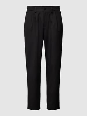 Spodnie materiałowe z elastycznym pasem model ‘PAVO’ Shop The Look MANNEQUINE
