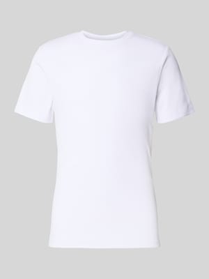 Regular Fit T-Shirt mit Rippstruktur Modell 'TANNER' Shop The Look MANNEQUINE