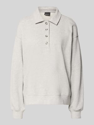 Bluza z kołnierzykiem polo i listwą guzikową Shop The Look MANNEQUINE