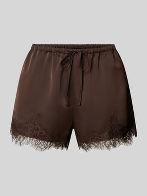 Shorts mit Spitze und elastischem Bund Shop The Look MANNEQUINE