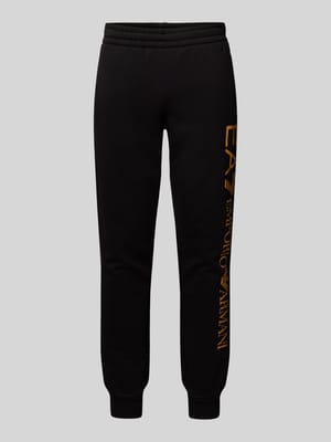 Regular Fit Sweatpants mit elastischem Bund Shop The Look MANNEQUINE