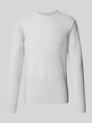 Gebreide pullover met ronde hals, model 'ZAC' Shop The Look MANNEQUINE