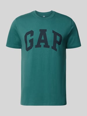 T-Shirt mit Logo und Rundhalsausschnitt Shop The Look MANNEQUINE