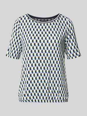 Regular Fit T-Shirt aus Viskose-Mix Shop The Look MANNEQUINE