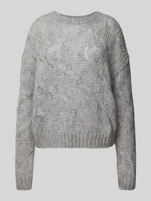 Strickpullover mit Rundhalsausschnitt Shop The Look MANNEQUINE