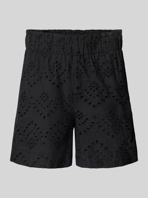 Loose Fit Bermudas mit Lochstickerei Modell 'VILDE' Shop The Look MANNEQUINE