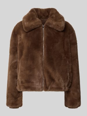 Jacke aus Kunstfell mit Reißverschluss Shop The Look MANNEQUINE