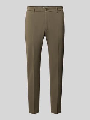 Slim Fit Hose mit Bügelfalten Modell 'AJEND SMU' Shop The Look MANNEQUINE