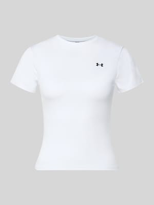 T-Shirt mit Rundhalsausschnitt und Logo Shop The Look MANNEQUINE