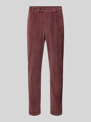 Slim Fit Hose aus Baumwoll-Mix in Cord-Optik Modell 'Cliffer' Shop The Look MANNEQUINE