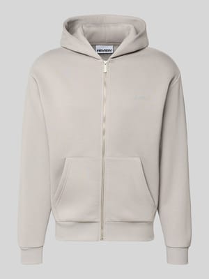 Regular Fit Sweatjacke mit Känguru-Tasche Shop The Look MANNEQUINE