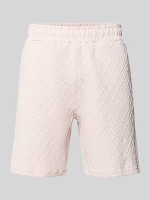 Relaxed Fit Sweatshorts mit Strukturmuster Modell 'Jovren' Shop The Look MANNEQUINE